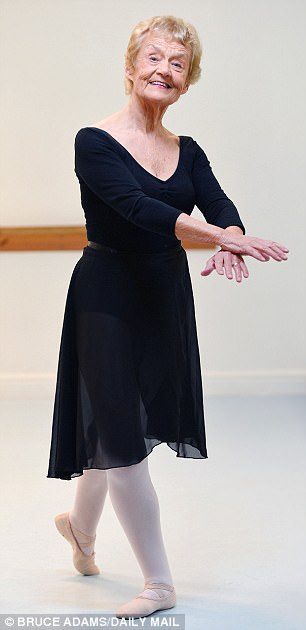 The widow from Halifax got a text from the Royal Academy of Dance in London on the eve of her 80th birthday last Wednesday